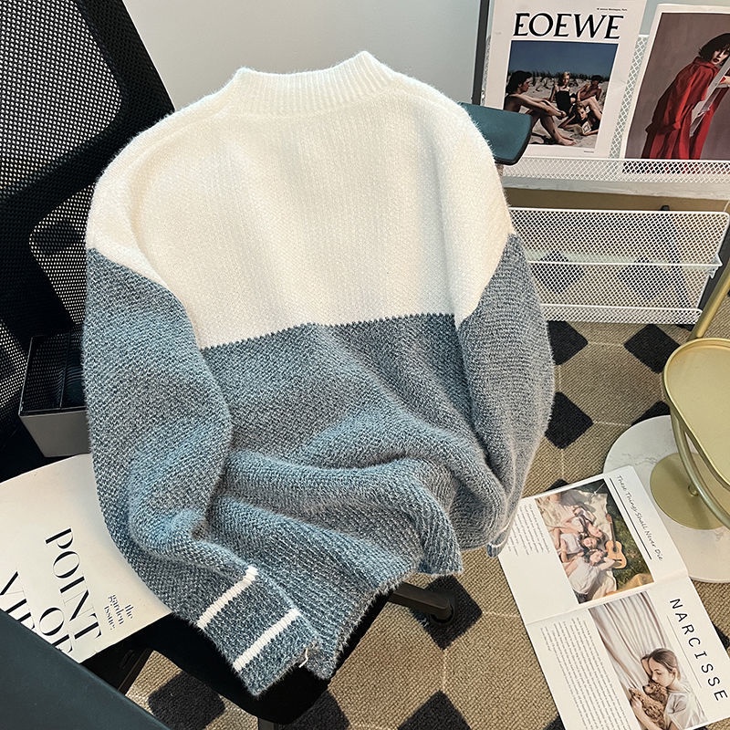 Áo sweater Cổ Tròn Dáng Rộng Phong Cách Thời Trang Mùa Thu Mới