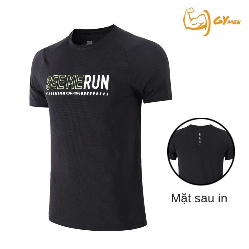 [ GYMEN ] Áo Thun Thể Thao Nam Chuyên PRO Phối Lưới Thông Thoáng Cổ Tròn Thun Lạnh Tập Ngắn Tay Big Size Co Giãn Nhanh Khô Cao Cấp Thun Lạnh PE Co Nhiều Màu Chuẩn Form Chạy Bộ Streetwear In Thể Dục Bóng Rổ Gym