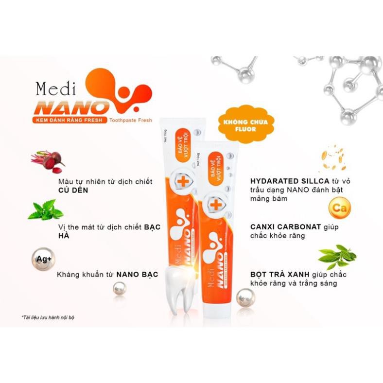 Kem Đánh Răng MeDi NaNo Sinh Học An Toàn Cho Sức Khoẻ