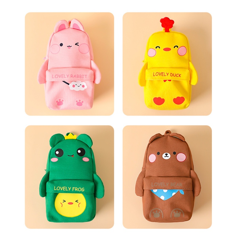 Túi Đựng Mỹ Phẩm / Đồ Vệ Sinh Cá Nhân Bằng Vải Canvas Có Khóa Kéo Mới Lạ Dành Cho Học Sinh / Trẻ Em