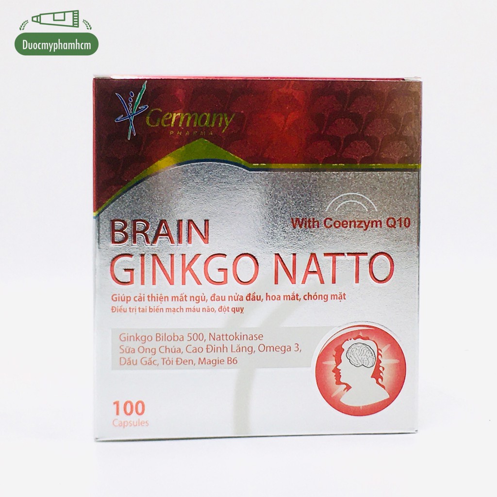 HOẠT HUYẾT DƯỠNG NÃO BRAIN GINKGO NATTO 100 Viên