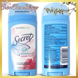 Lăn khử mùi Secret 73g