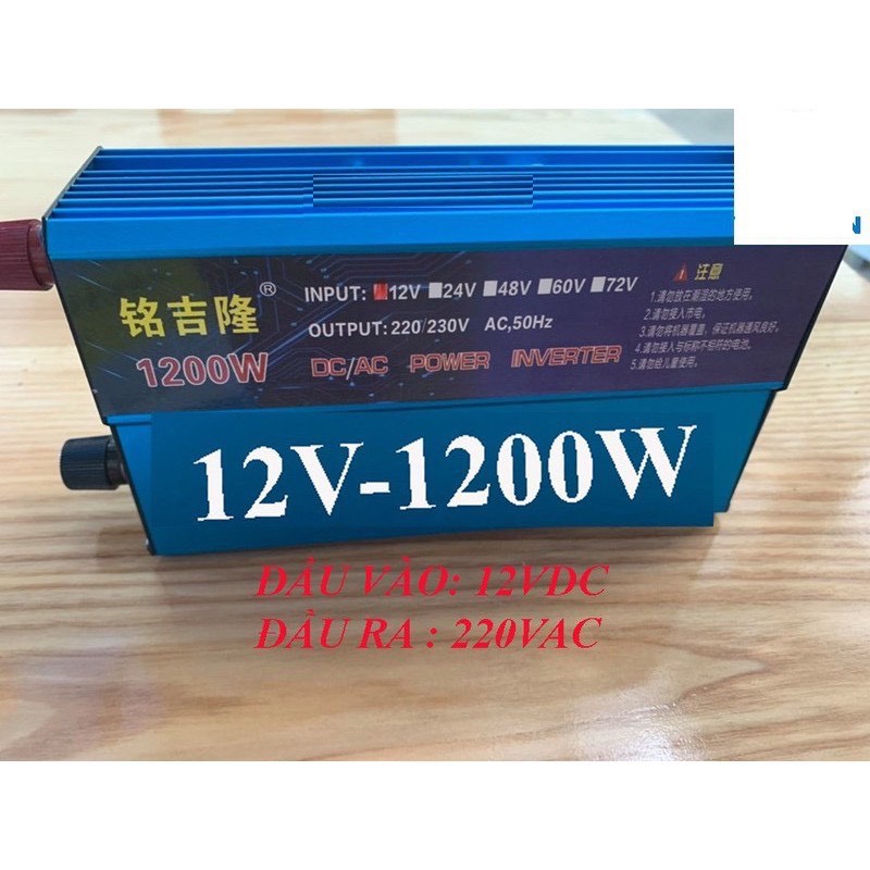 Bộ kích điện 12v lên 220v 1200w