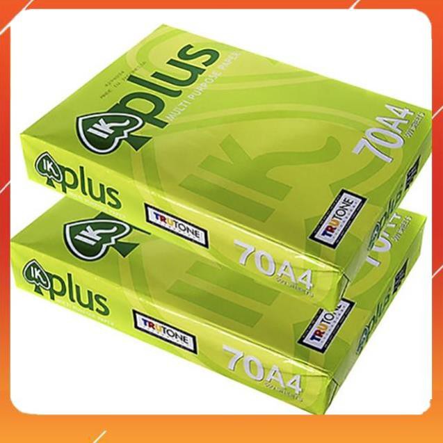 Giấy In Cao Cấp Văn Phòng IK Plus A4 70gsm - Giấy Trắng Sáng Mịn, Phù Hợp Với Các Loại Máy In Trên Thị Trường