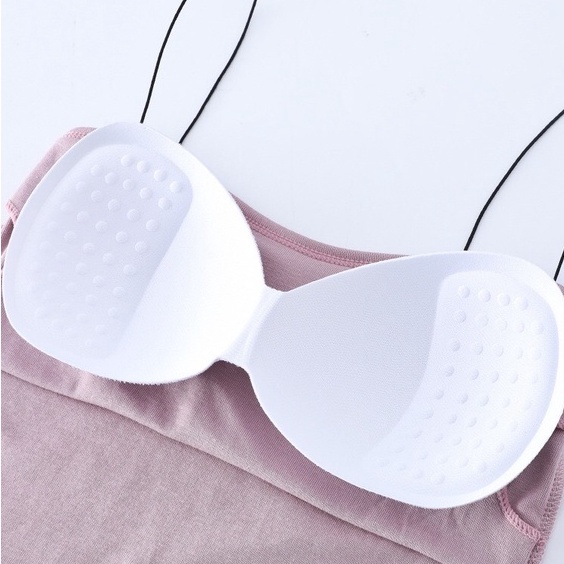 Áo bra nữ 2 dây mảnh mút mỏng, chất liệu cotton dáng dài cực xinh xắn HLBOUTIQUE B259