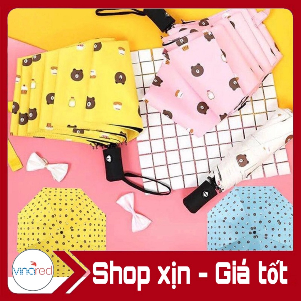 Ô Dù hình con Gấu gấp gọn