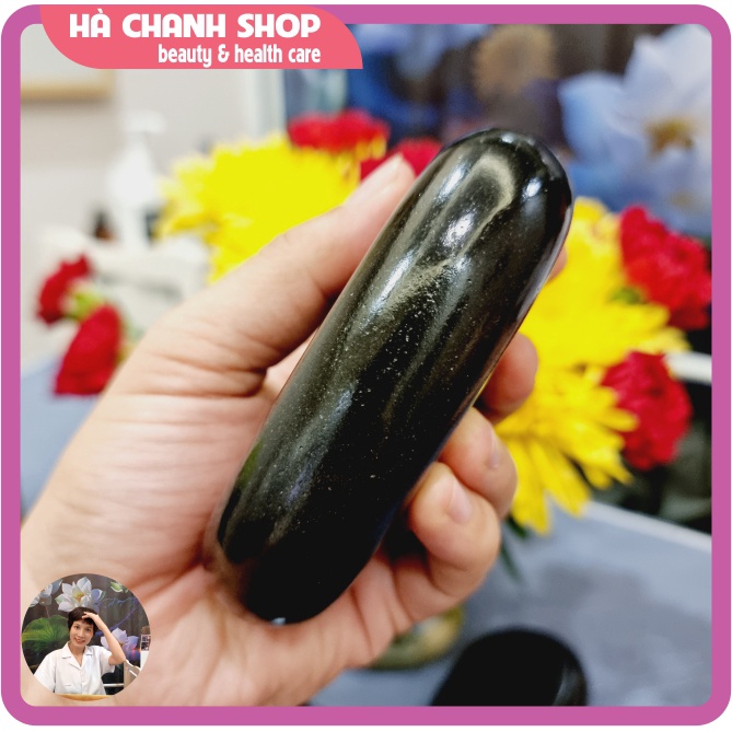 Đá Nóng Massage Body Hình Ô Van Cỡ Lớn Đá Núi Lửa Kích Thước 11.5 cm x 7.5 cm Dày 3cm Giữ Nhiệt Lâu Dài Hơn