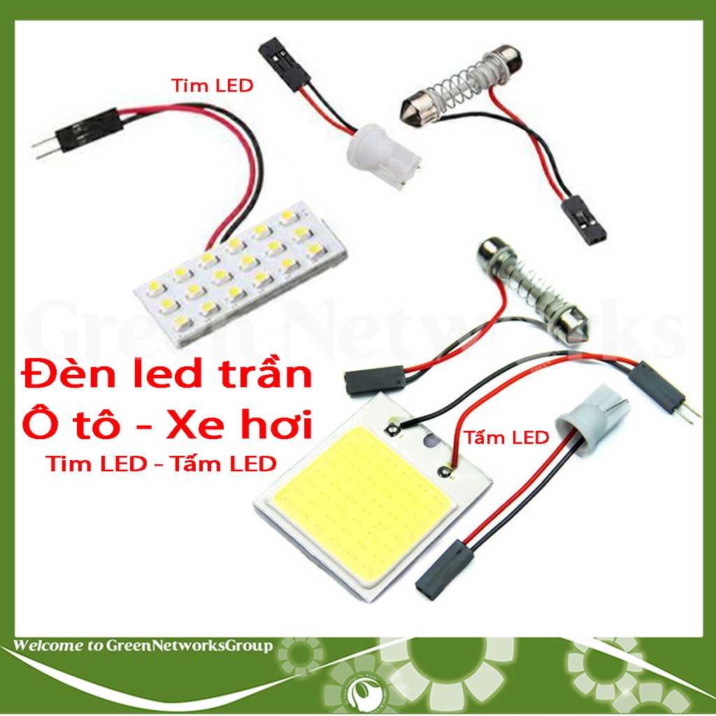 Đèn led trần đèn cốp xe hơi ô tô dạng tấm Greennetworks