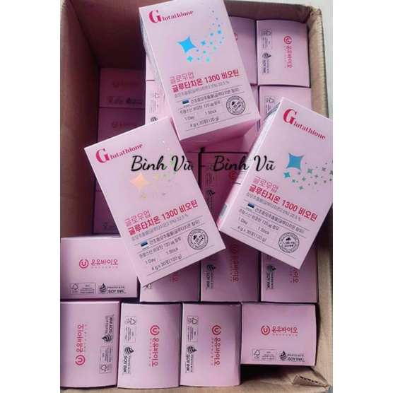 Bột uống Truyền trắng Glutathione 1300mg Đẹp da Chống nắng nội sinh