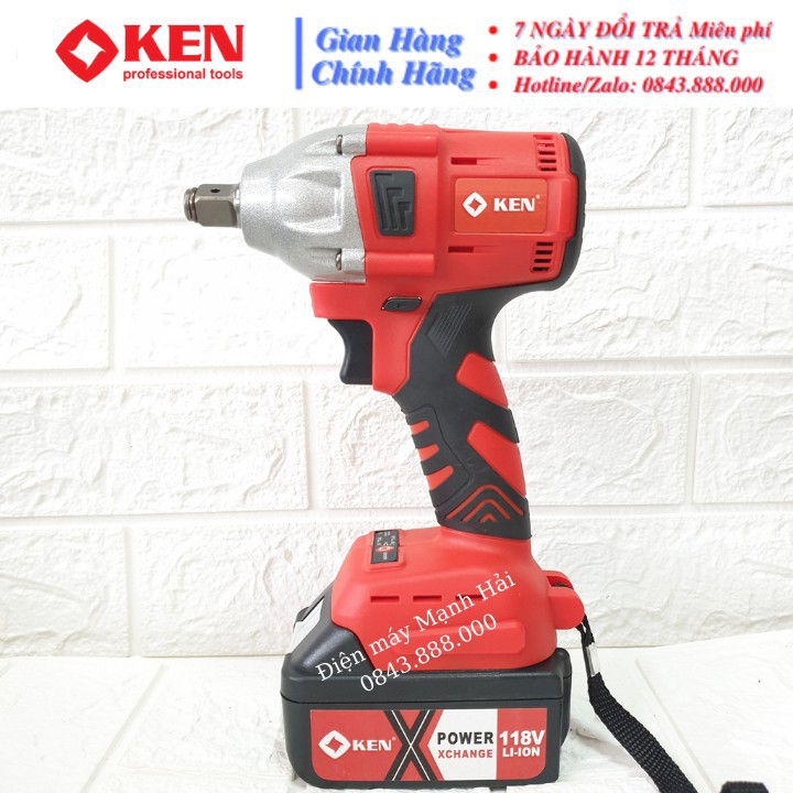 Máy xiết bulong Ken 88V - 2 TRONG 1 - 2 Pin - TẶNG 6 KHẨU 13.15.17.19.21.22 + ĐẦU KHOAN SẮT, GỖ, BẮN VÍT... Cao Cấp