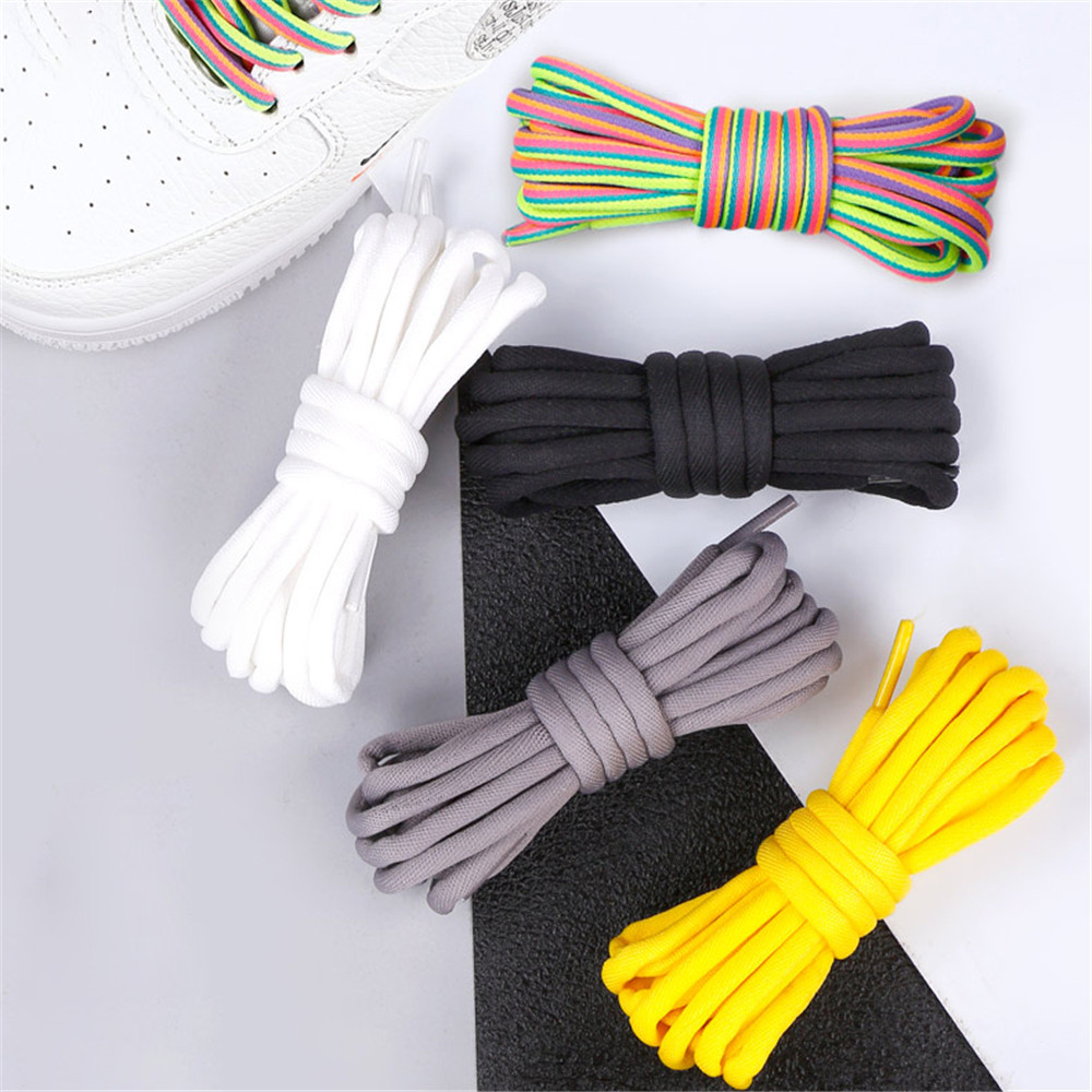 ❀SIMPLE❀ Shoes Accessories Round Shoelaces Solid Color Hiking Boot Shoelaces Athletic Shoe Laces Shoestrings Leisure Sport Men Women Outdoor Sneaker Shoe Lace