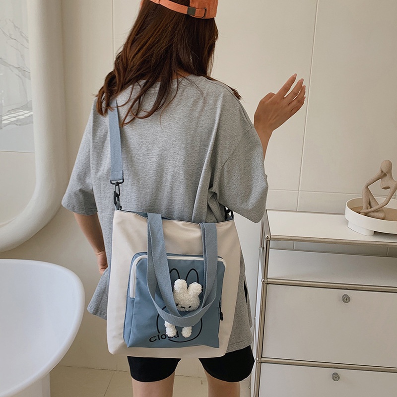 Túi Xách Canvas Cỡ Lớn Thiết Kế Mới Năng Động Thời Trang