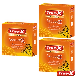Combo 3 hộp Bao cao su True-X CloseX - Ôm sát không lo tuột bao 9 chiếc