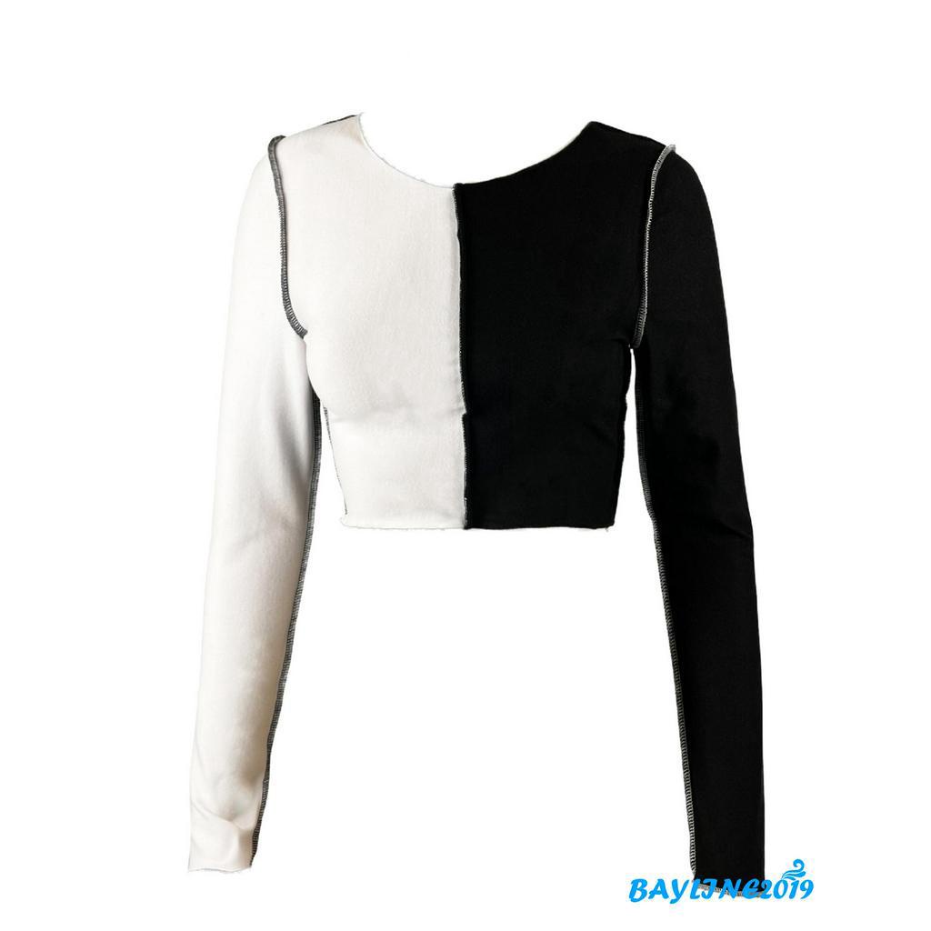 Áo Thun Lửng Dài Tay Phong Cách Năng Động Trẻ Trung Dành Cho Nữ