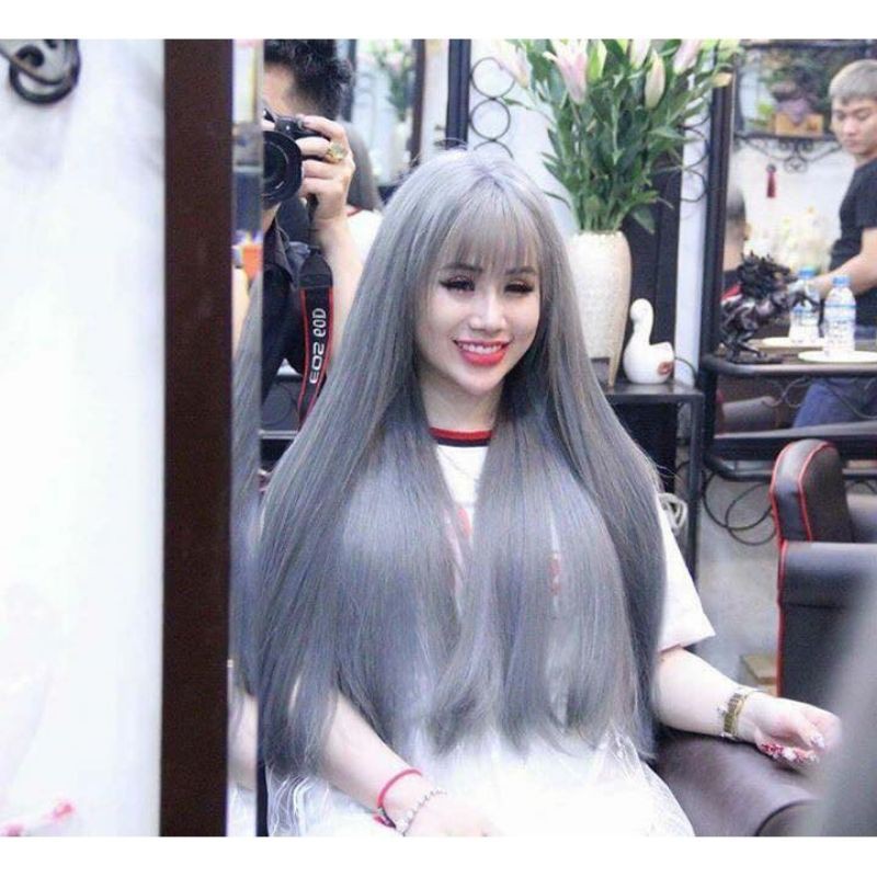 Combo màu nhuộm tóc nâu khói, đen ghi khói, xám khói snukia 100mlx2