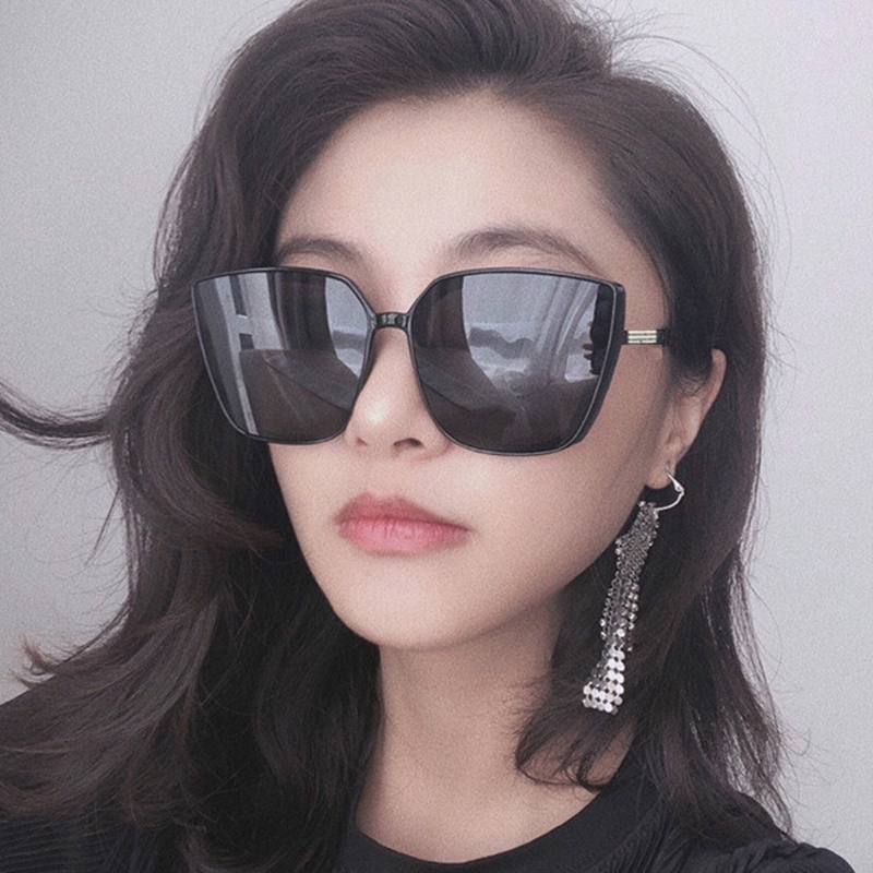 Kính Mát Gọng Vuông Chống Tia Uv Thời Trang Cho Nữ