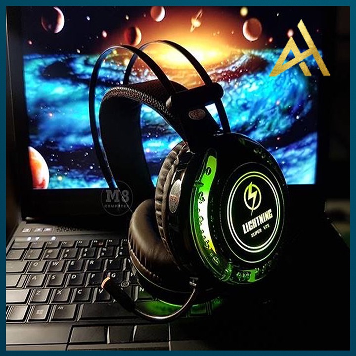 Tai Nghe Gaming Có Dây Headphone Chụp Tai LIGHTNING V7S LED 7 Màu - Tai Nghe Nhạc Máy Vi Tính Laptop Game Thủ Có Micro | BigBuy360 - bigbuy360.vn