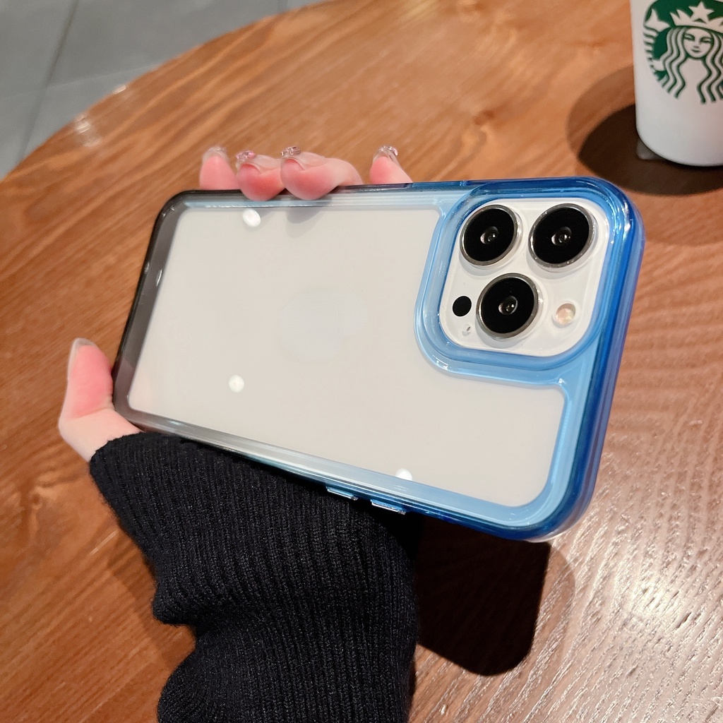 Ốp Điện Thoại Acrylic Trong Suốt Chống Sốc Sang Trọng Cho iPhone 13 12 11 Pro MAX X XS MAX XR