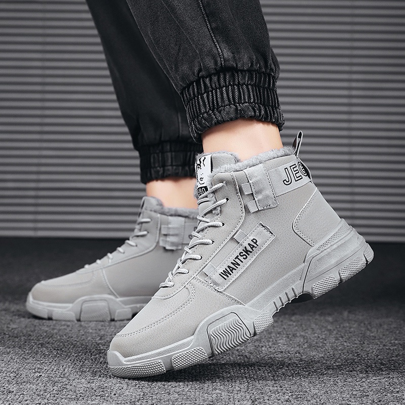 Giày bốt da lộn lót lông thời trang cho nam | BigBuy360 - bigbuy360.vn