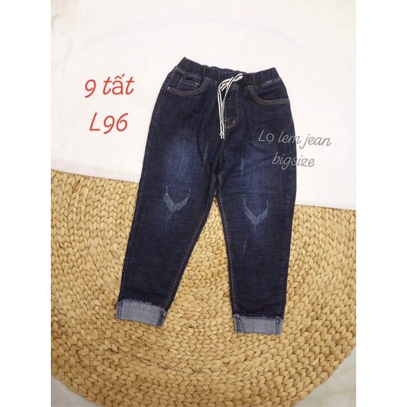 Quần jean nữ bigsize 9 tất 55kg - 95kg/lưng chum | BigBuy360 - bigbuy360.vn