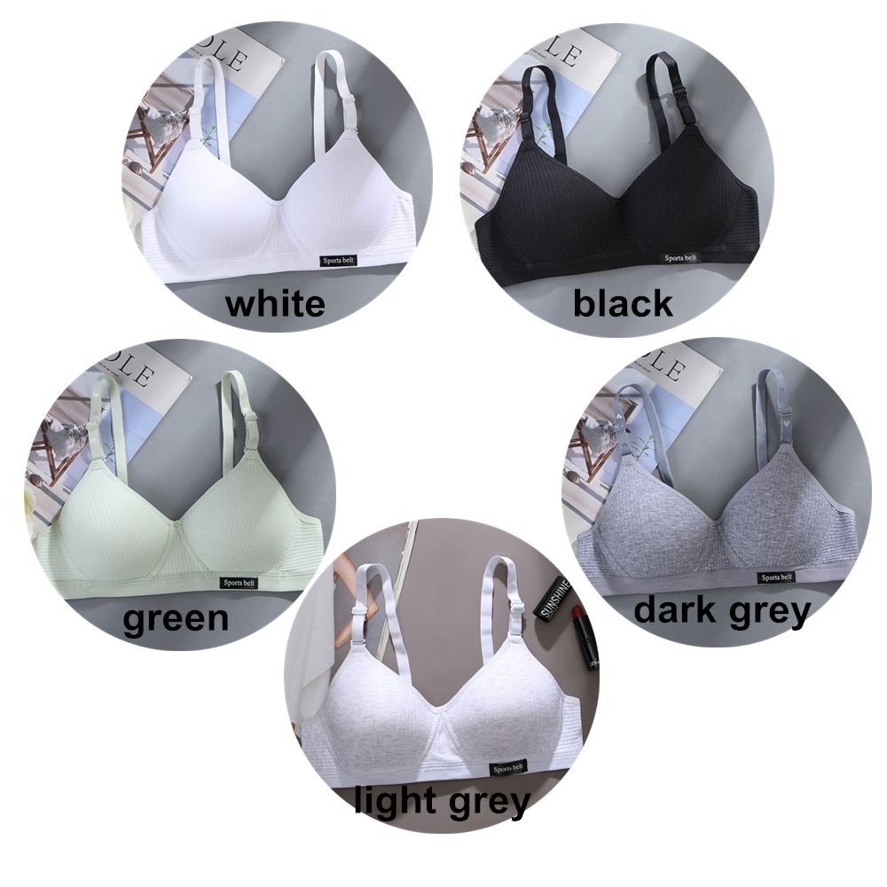 Áo ngực vải cotton siêu mỏng không gọng thép thoải mái nhiều màu sắc thời trang mùa hè cho nữ