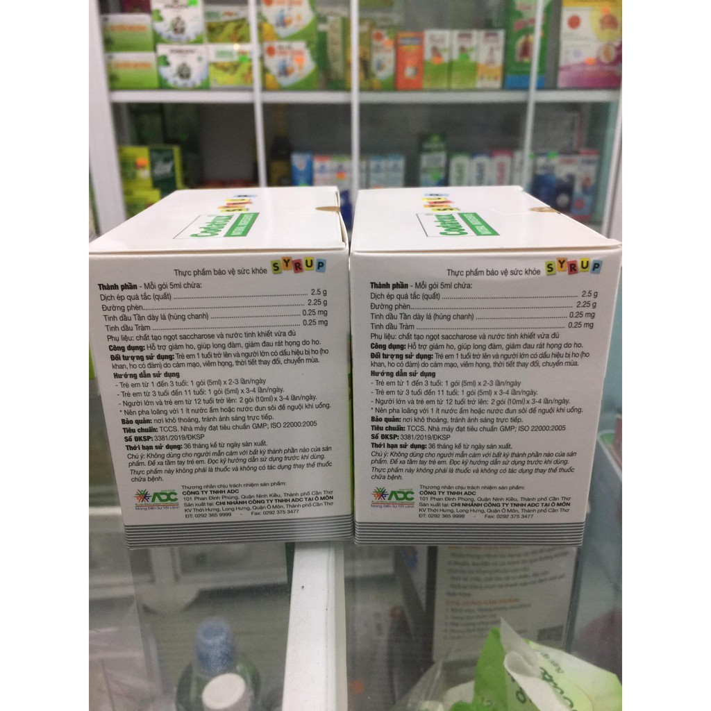 Codatux Syrup - Hộp 30 Gói Siro Giúp Giảm Ho & Viêm Họng - cvspharmacy
