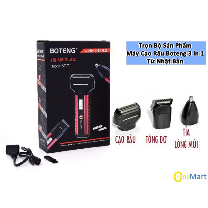 Máy cạo râu_tông đơ 3 trong 1 BOTENG