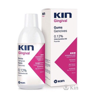 Nước súc miệng sát khuẩn Kin Gingival 250ml sát khuẩn, hạn chế hôi miệng, ngăn ngừa viêm nướu
