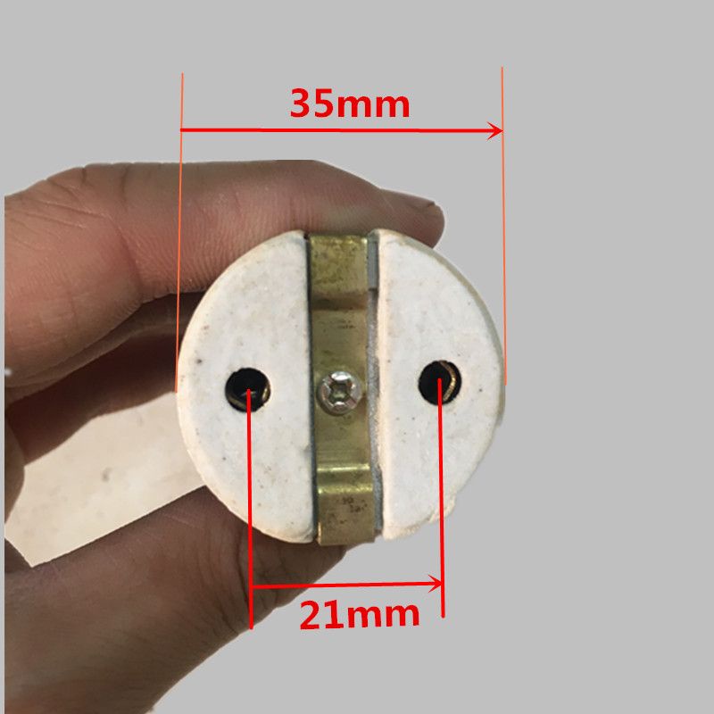 ổ cắm nguồn sứ tròn 250v-16A thay thế cho nguồn ấm đun nước