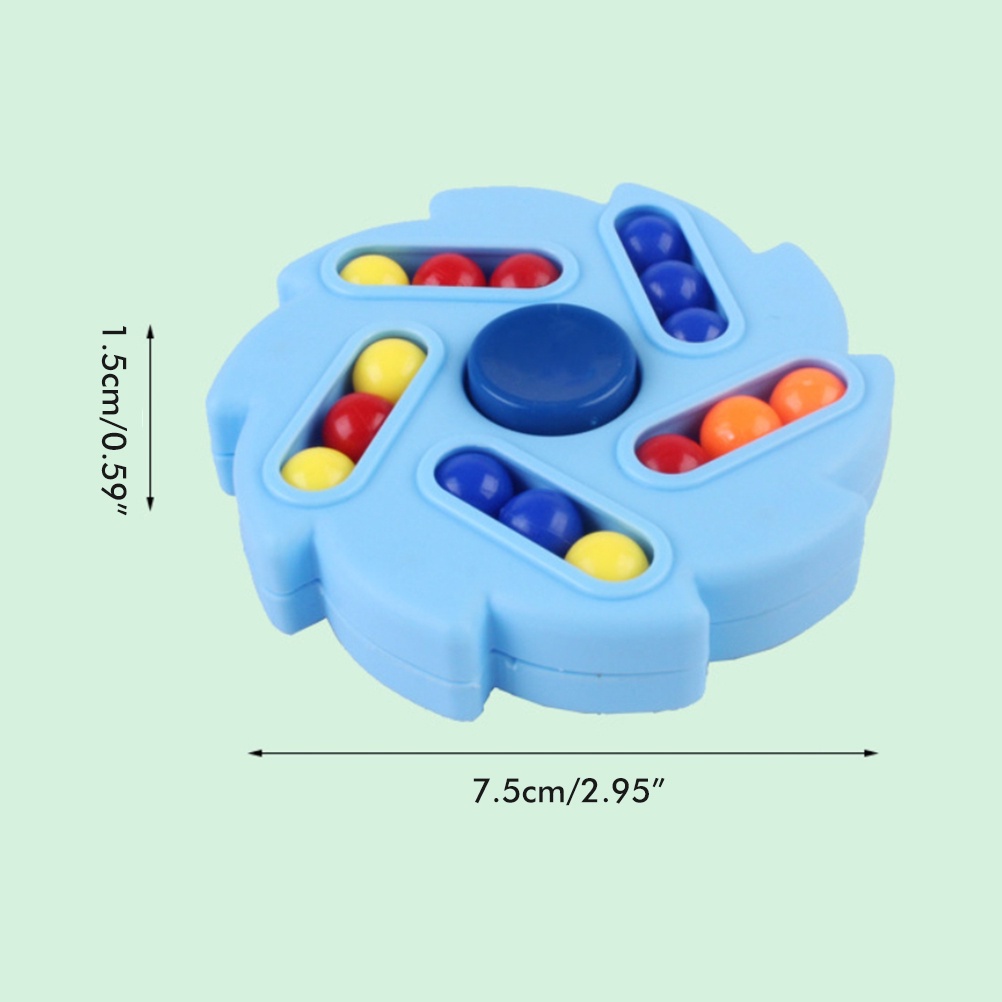 Đồ Chơi Rubik Con Quay Fidget Spinner Hạt Đậu Giúp Giảm Stress Cho Trẻ Em Và Người Lớn