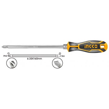Tuốc nơ vít (tô vít) 2 đầu INGCO AKISD0201