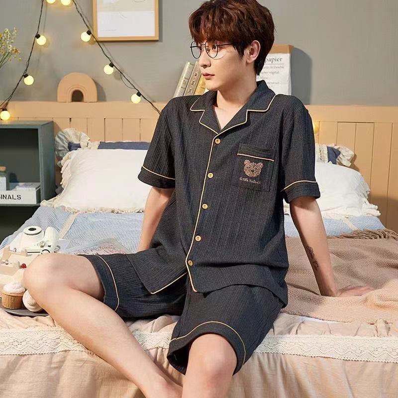 Bộ Đồ Ngủ Dáng Rộng Họa Tiết Hoạt Hình Thoải Mái Cho Nam