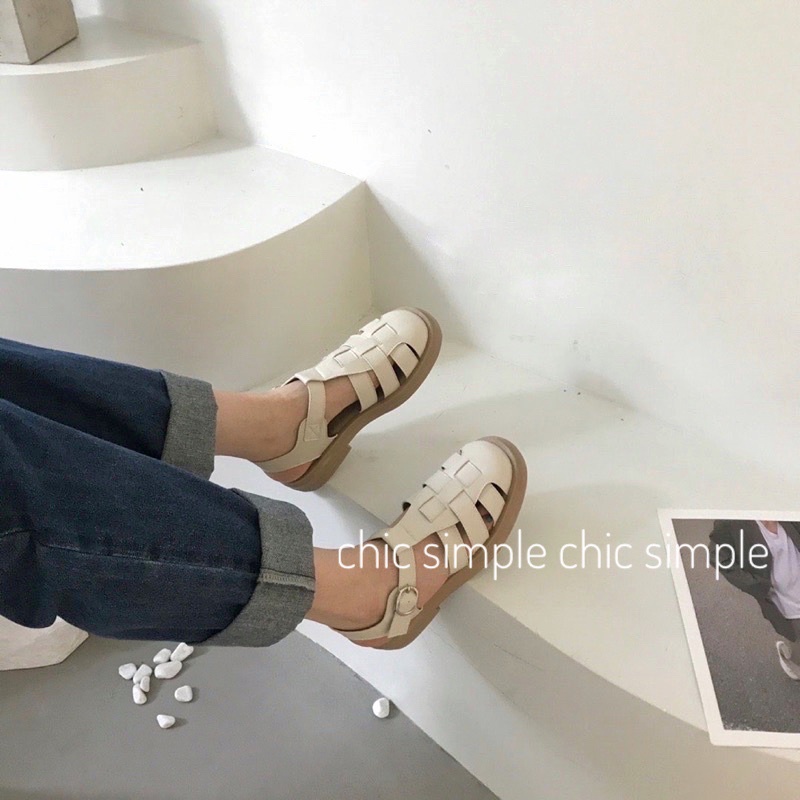 Giày sandals nữ phong cách Retro mùa hè