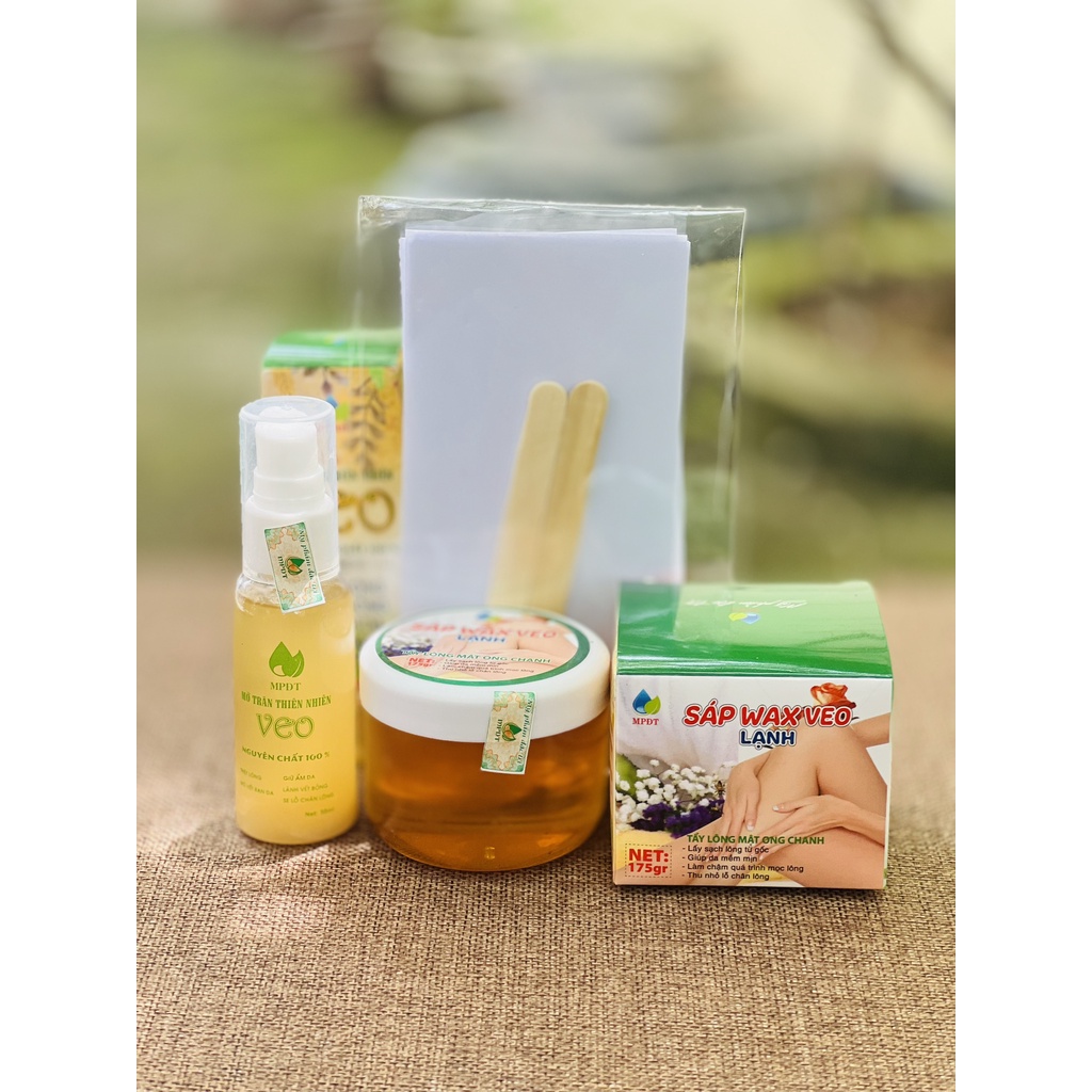 Combo wax lông và mỡ trăn tẩy lông