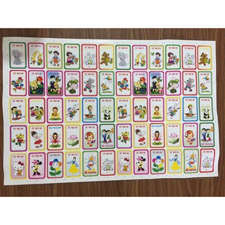 Phiếu bé ngoan 1 tấm 60 hình