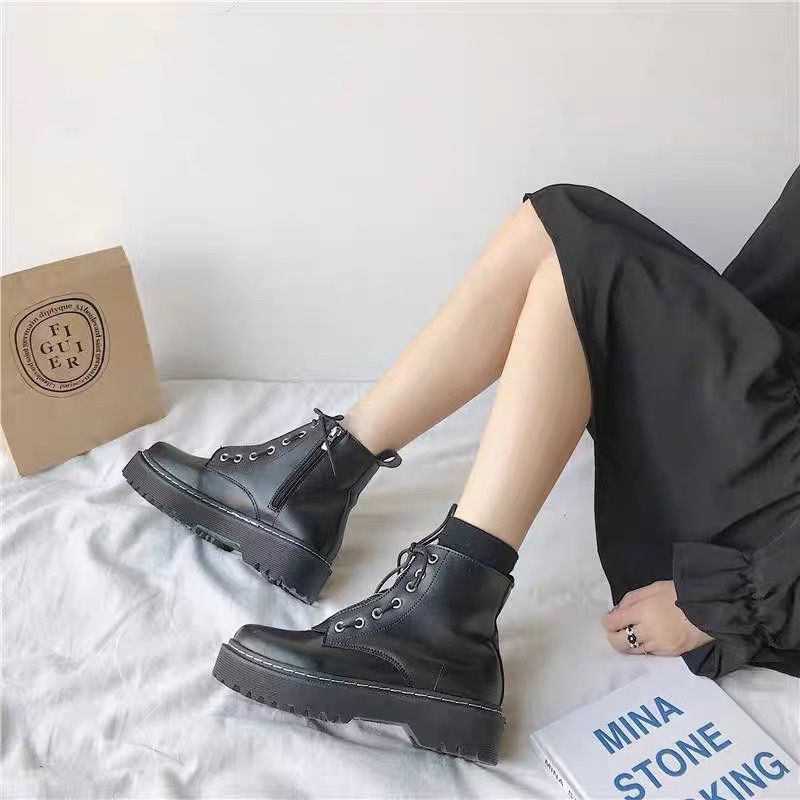 Giày Bốt Nữ Chiến Binh Kéo Khoá Hót Trends | BigBuy360 - bigbuy360.vn
