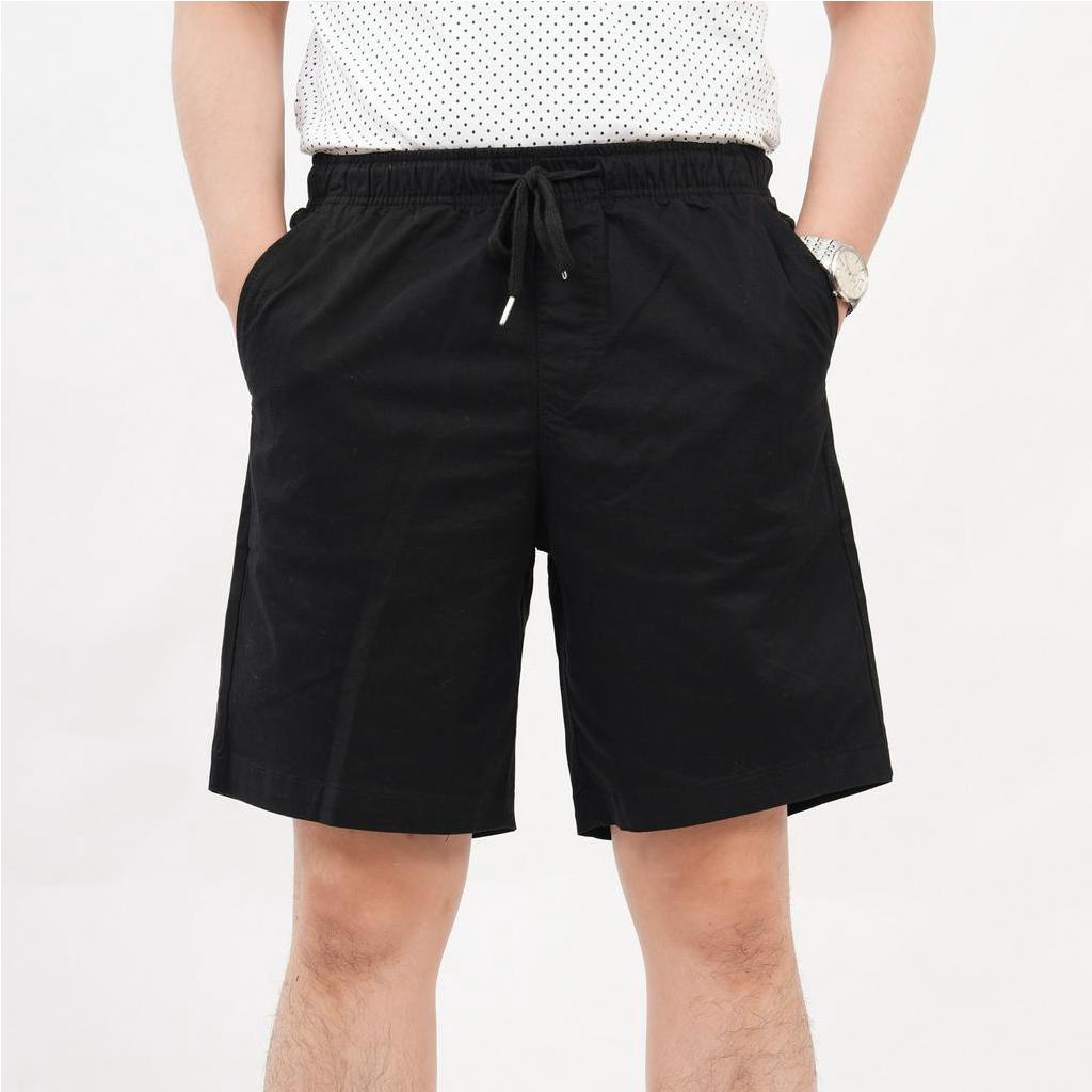 Quần short nam lưng thun chất kaki cao cấp