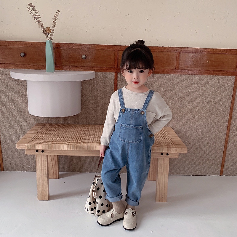 Yếm bò bé trai bé gái, Yêm Jean Dành Cho Bé Trai Và Bé cân nặng từ 7-28kg Bing Baby