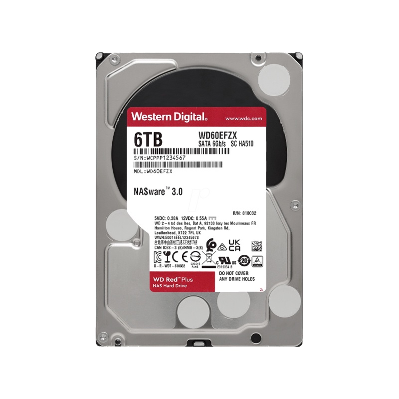 Ổ cứng chuyên dụng cho NAS HDD Wertern Digital Red Plus 3.5 inch