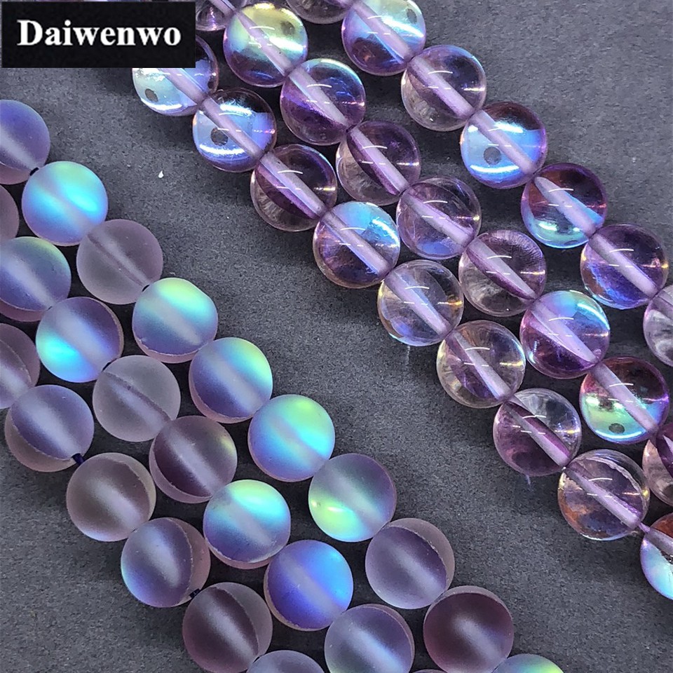 Hạt Pha Lê Tím Tự Làm 6-12mm