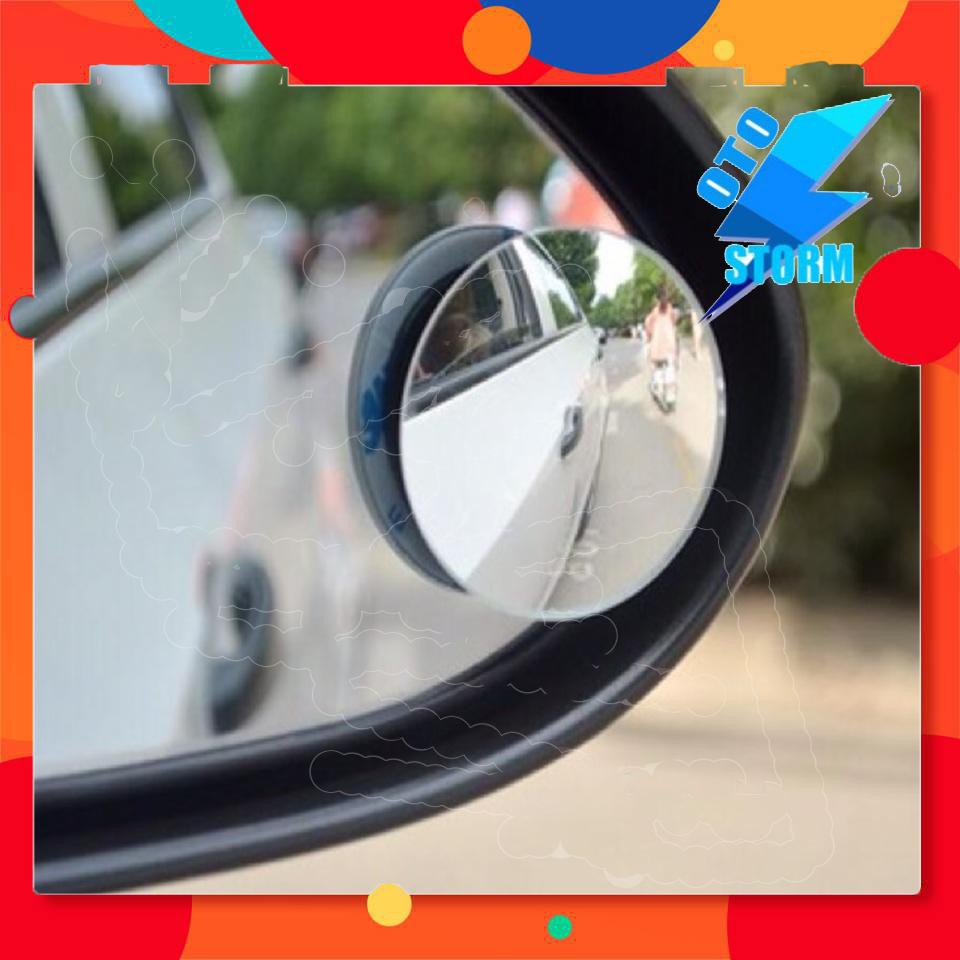 Gương cầu lồi 360 cho xe ô tô, gương cầu lồi tròn ko viền, gương trong, hạn chế tối đa điểm mù khi lái xe