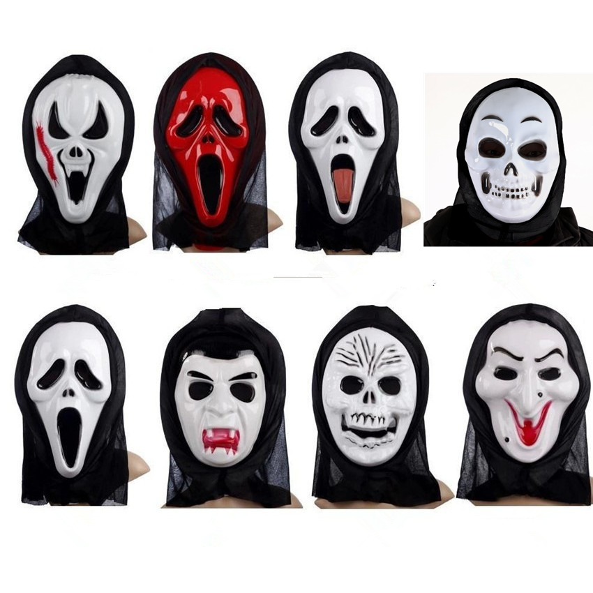 Halloween Mask Masquerade Party Dress Skull Ghost Scary Scream Mask Face Hood