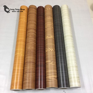 Giấy dán tường vân gỗ, khổ 1,2m có sẵn keo