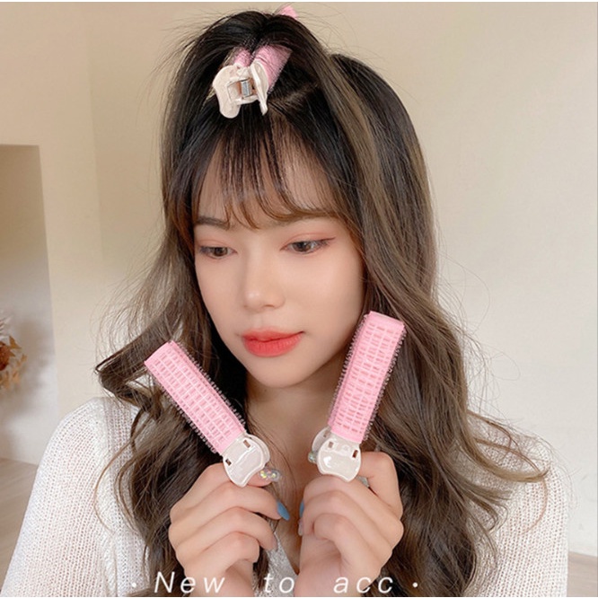 Hôp 2 chiếc kẹp mút uốn phồng chân tóc Hàn Quốc BAG U KMU2