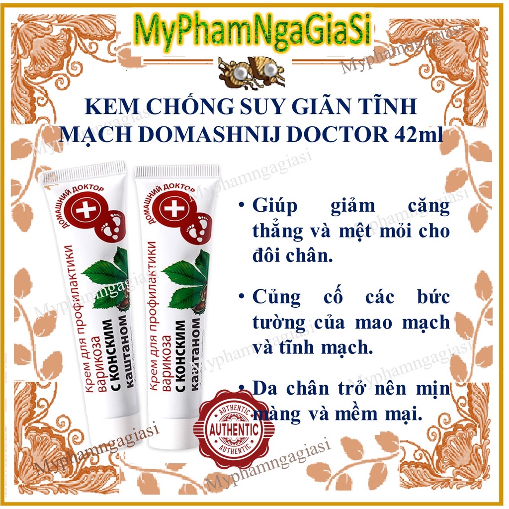 KEM LOẠI BỎ SUY GIÃN TĨNH MẠCH Domashnij Doctor