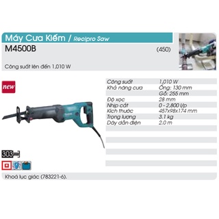 Máy cưa kiếm Makita M4500B