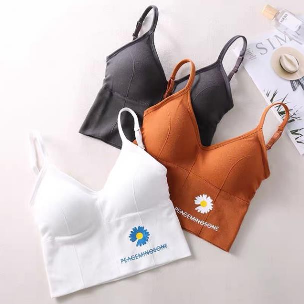 [DEAL SỐC] Áo bra gym yoga bra thể thao dáng crotop hàng xịn giá rẻ hoa cúc 2020 siêu xịn