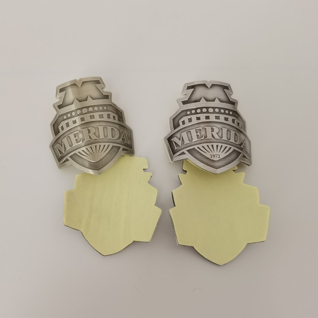 Miếng dán trang trí xe đạp bằng hợp kim nhôm hình biểu tượng xe đạp mới