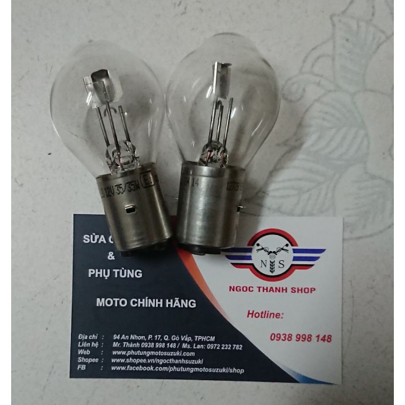 Bóng đèn pha zin Cho các dòng xe GN125-2F YB125 GZ125 GZ150 EN125 EN150 HJ GD110