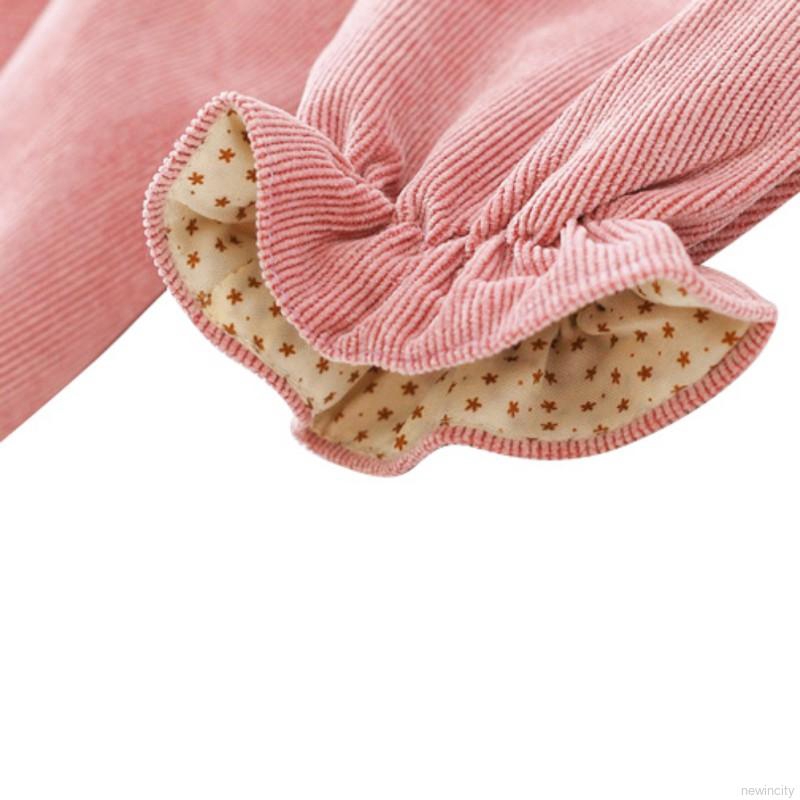 Đầm dài tay thắt nơ xinh xắn cho bé gái